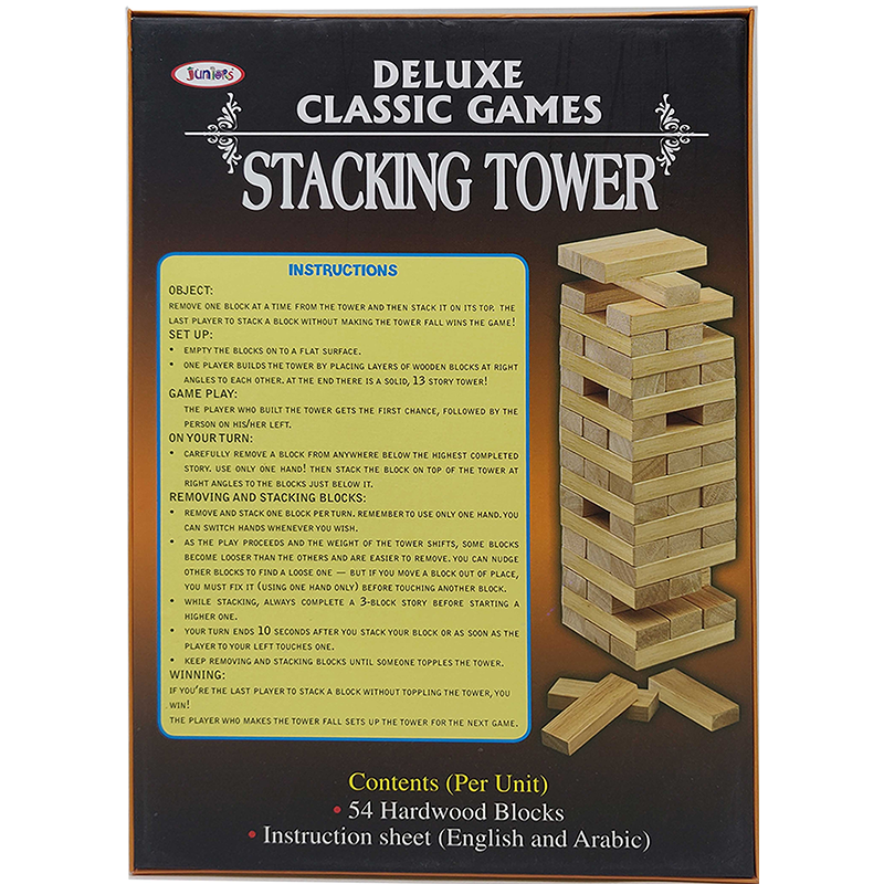 Deluxe Classic Games-Stacking Tower